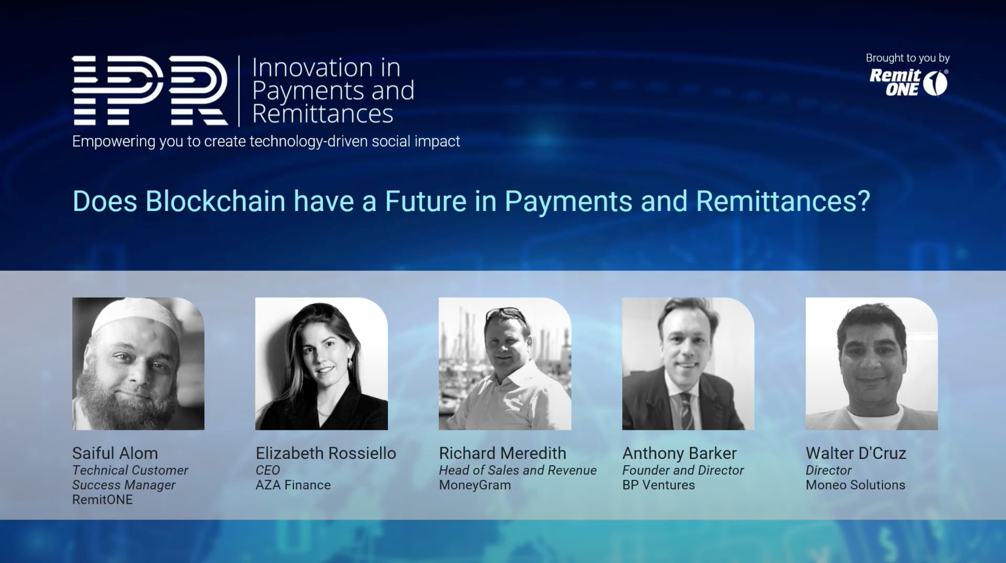 Anthony Barker, CEO of BPV, Spoke at IPR Global Event 2022 Panel on Blockchain and Payments